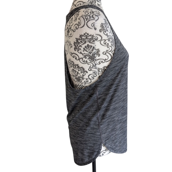 Lululemon 105 F Singlet Active Run Yoga Athletic Women 10 Heathered Black 12/14 - Picture 6 of 9